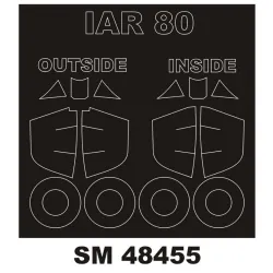 Montex Sm48455 1/48 Painting Mask For Iar-80 Outside Inside For Hobbyboss Kits