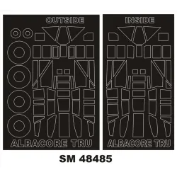 Montex Sm48485 1/48 Painting Mask For Fairey Albacore Out/In For Trumpeter Kits