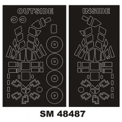 Montex Sm48487 1/48 Painting Mask For Blenheim I Outside Inside For Airfix Kits