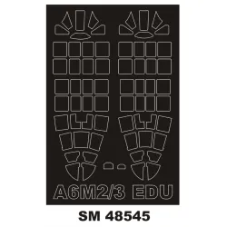 Montex Sm48545 1/48 Painting Mask For A6m2/3 Zero Out/In For Eduard Kits