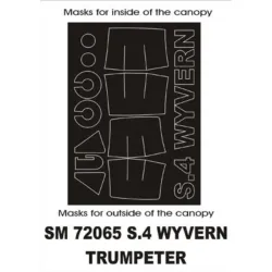 Montex Sm72065 1/72 Painting Mask For S4 Wyvern Outside For Trumpeter Kits