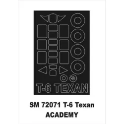 Montex Sm72071 1/72 Painting Mask For T-6 Texan Outside For Academy Kits