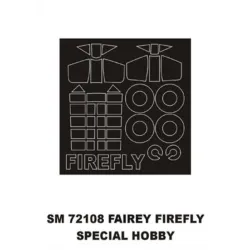 Montex Sm72108 1/72 Painting Mask For Fairey Firefly Outside For Special Hobby Kits