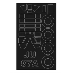 Montex Sm72142 1/72 Painting Mask For Ju 87a Outside For Special Hobby Kits