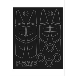 Montex Sm72144 1/72 Painting Mask For Mitsubishi F2a/B Outside For Hasegawa Kits