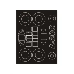 Montex Sm72152 1/72 Painting Mask For A 20g Havoc Outside For Mpm Kits