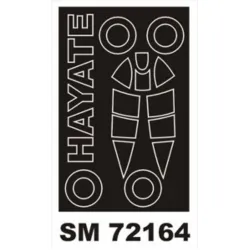 Montex Sm72164 1/72 Painting Mask For Ki-84 Hayate Outside For Hasegawa Kits