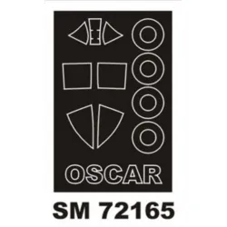 Montex Sm72165 1/72 Painting Mask For Ki-43 Oscar Outside For Hasegawa Kits