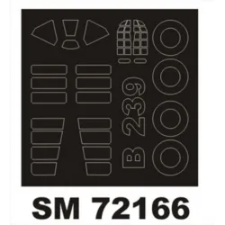 Montex Sm72167 1/72 Painting Mask For Ah 1s Cobra Outside For Hobby Boss Kits