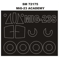 Montex Sm72175 1/72 Painting Mask For Mig-23 Outside For Academy Kits