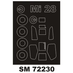 Montex Sm72230 1/72 Painting Mask For Mi-28 Outside For Zvezda Kits