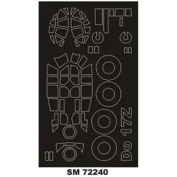 Montex Sm72240 1/72 Painting Mask For Do-17z Outside For Airfix Kits