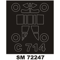 Montex Sm72247 1/72 Painting Mask For Caudron C-714 Outside For Rs-model Kits
