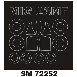 Montex Sm72252 1/72 Painting Mask For Mig-23mf Outside For Kp Kits