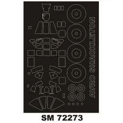 Montex Sm72273 1/72 Painting Mask For Bavro Shackleton Outside For Airfix Kits
