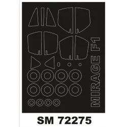 Montex Sm72275 1/72 Painting Mask For Mirage F1 Outside For Special Hobby Kits