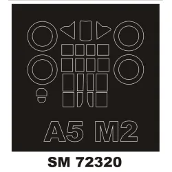 Montex Sm72320 1/72 Painting Mask For A5m-2b Claude Outside For Clear Prop Kits