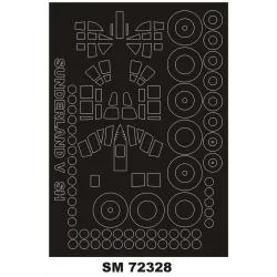 Montex Sm72328 1/72 Painting Mask For Sunderland Mkv Outside For Special Hobby Kit