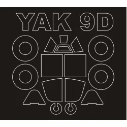 Montex Sm72359 1/72 Painting Mask For Yak-9d Outside For Zvezda Kits