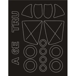 Montex Sm72375 1/72 Painting Mask For A-6e Intruder Outside For Trumpeter Kits