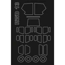 Montex Sm72381 1/72 Painting Mask For Rwd-13 S/St Outside Inside For Rs Models Kits