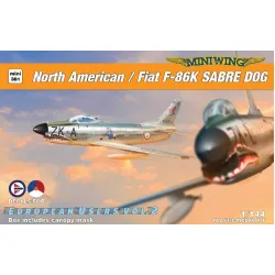 Miniwing 381 1/144 North American / Fiat F-86k Sabre Dog / Nor /Net Decals