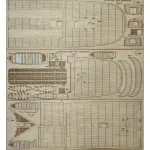 Orel 239/3 1/100 Wooden Deck For Paper Model Kit Military Fleet Battleship Three Saints