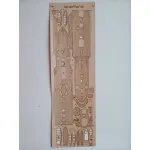 Orel 343/3 Wooden veneer decks Pascal protected cruiser, France 1895, 1/200