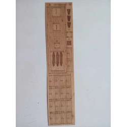 Orel 351/3 Wooden veneer decks for Missouri river ironclad America 1863, 1/200