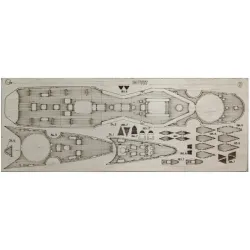 Orel385/3 1/200 Wooden Decks For Paper Model Bouvet