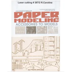 Orel387/2 1/100 Laser Cutting For Paper Model Hms Royal Caroline