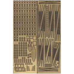 Orel388/1 1/200 Photo-etching For Paper Model Flat-bottomed Vessel Of The Boulogne Flotilla