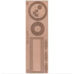 Orel393/3 1/200 Wooden Decks For Paper Model Uss Dictator