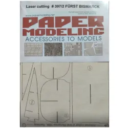 Orel397/2 1/200 Laser Cutting For Paper Model Furst Bismarck