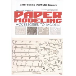 Orel 399/2 1/200 Laser Cutting For Paper Model Uss Keokuk