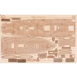 Orel 400/3 1/200 Wooden Decks For Paper Model Css Alabama