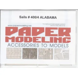 Orel 400/4 1/200 Css Alabama Sails Paper Modeling Accessories To Models