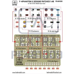 Had Models Pe481009 1/48 F-4 Phantom 2 Sewing Patches Vf-84 Vf-111 Vf-74 Vf-96 Vx-4 Photo-etched Part