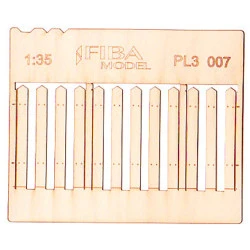 Model Scene Pl3-007 1/35 Wooden Fence Stockade Fence Boards Standard Size