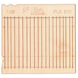Model Scene Pl3-010 1/35 Wooden Fence Straight Cut Privacy Fence For Diorama