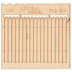 Model Scene Pl3-012 1/35 Wooden Fence Decorative European Wooden Fence