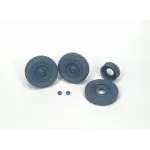 Pimp My Miniatures Afvs35-011 1/35 Sd.kfz 251 Front Wheels With Spare And Rim Weighted Type 1