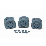 Pimp My Miniatures Afvs35-081 1/35 Sd.kfz 234 Road Wheels Flat Tires Set 9 Pcs Mix