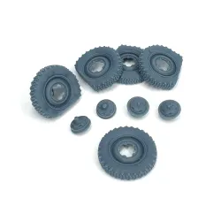Pimp My Miniatures Afvs35-108 1/35 Vw Kubelwagen Road Wheels Flat Tires Typ 2