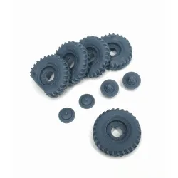 Pimp My Miniatures Afvs35-116 1/35 Vw Schwimmwagen Road Wheels Flat Tires Typ 4