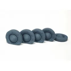 Pimp My Miniatures Afvs35-175 1/35 Vw Kubelwagen Road Wheels Flat Tires With Early Caps Type 1
