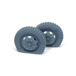 Pimp My Miniatures Afvs35-179 1/35 Opel Blitz Late Front Road Wheels Flat Tires Type 1