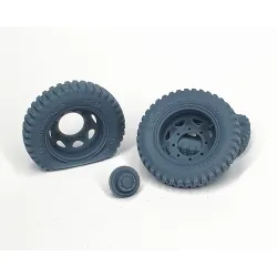 Pimp My Miniatures Afvs35-183 1/35 Opel Blitz Late Rear Road Wheels Flat Tires Type 1