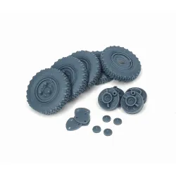 Pimp My Miniatures Afvs35-190 1/35 Sd.kfz 222 Early Road Wheels Set With Spare Weighted Type 2 For Tamiya