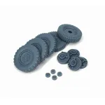 Pimp My Miniatures Afvs35-215 1/35 Sd.kfz 222 Late Road Wheels Set With Spare Weighted Mix For Tamiya